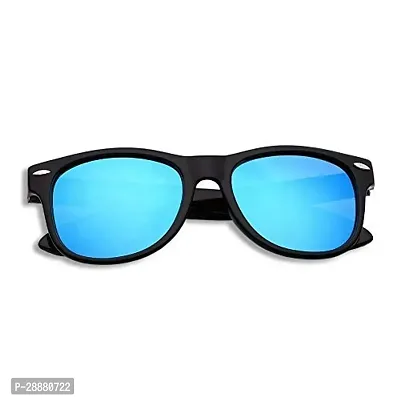 Modern Blue Plastic Sunglasses-thumb5