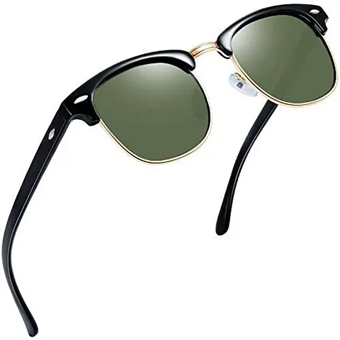 ARZONAI Unisex Adult's Clubmaster Sunglasses Frame, Lens (Medium) - Pack of 1