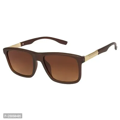 Modern Brown Plastic Sunglasses-thumb0
