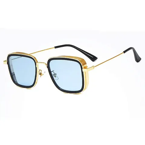 Stylish Sunglasses For Women (Golden-Blue)