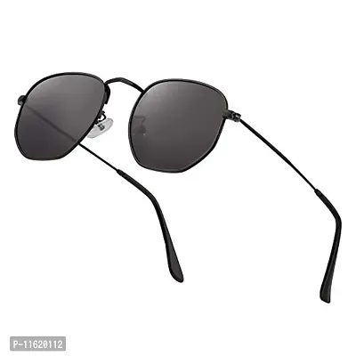 Fabulous Black Metal UV Protected Sunglasses For Men-thumb0