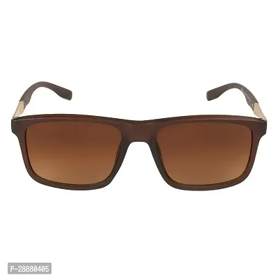 Modern Brown Plastic Sunglasses-thumb3