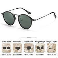 Fabulous Green Plastic UV Protected Sunglasses For Men-thumb3