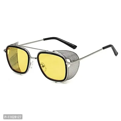 Fabulous Yellow Metal UV Protected Sunglasses For Men-thumb0