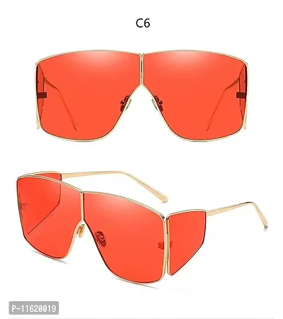 Fabulous Red Metal UV Protected Sunglasses For Men-thumb3