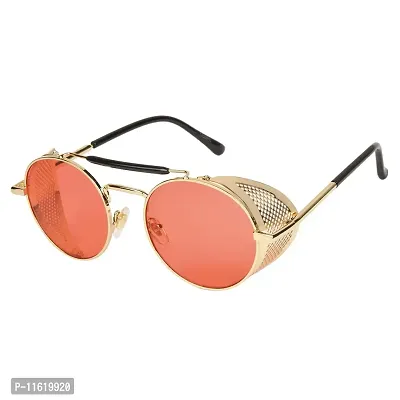 Fabulous Red Metal UV Protected Sunglasses For Men-thumb0