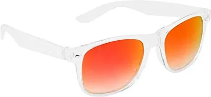 Modern Orange Plastic Sunglasses-thumb1