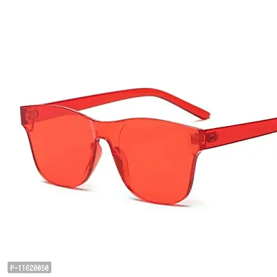 Fabulous Red Plastic UV Protected Sunglasses For Men-thumb0