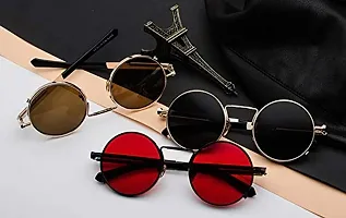 Fabulous Red Metal UV Protected Sunglasses For Men-thumb4