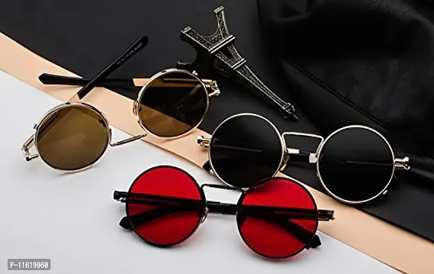 Fabulous Red Metal UV Protected Sunglasses For Men-thumb5