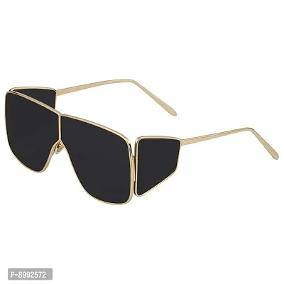 ARZONAI Unisex Adult Oversized Sunglasses (Black Lens) (Medium)