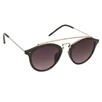 Modern Black Metal Sunglasses For Women-thumb1