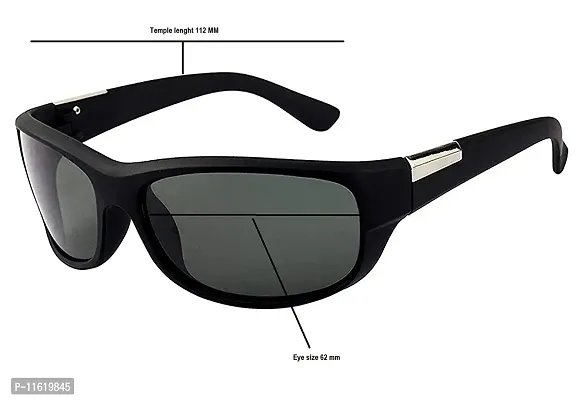 Fabulous Black Plastic UV Protected Sunglasses For Men-thumb4