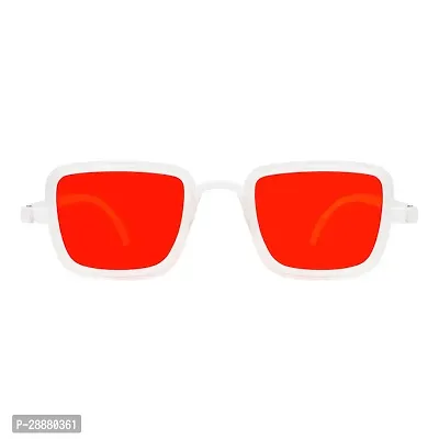 Modern Red Metal Sunglasses-thumb3