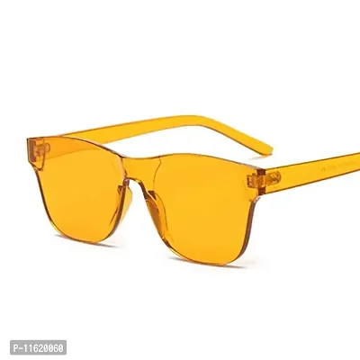 Fabulous Orange Plastic UV Protected Sunglasses For Men-thumb0