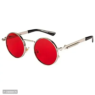 Modern Red Metal Sunglasses-thumb0