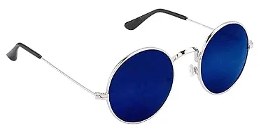 Fabulous Blue Metal UV Protected Sunglasses For Men-thumb2