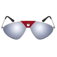 Fabulous Silver Metal UV Protected Sunglasses For Men-thumb2