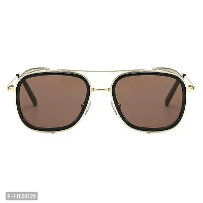 Fabulous Brown Metal UV Protected Sunglasses For Men-thumb2