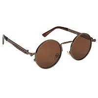 Fabulous Brown Metal UV Protected Sunglasses For Men-thumb2