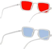 Modern Multicoloured Plastic Sunglasses Pack Of 2-thumb3