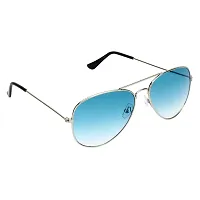 Fabulous Blue Metal UV Protected Sunglasses For Men-thumb1