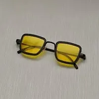 Trendy Yellow Rectangle Sunglass For Women-thumb2