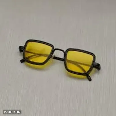Trendy Yellow Rectangle Sunglass For Women-thumb3