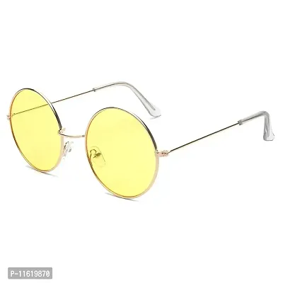 Fabulous Yellow Metal UV Protected Sunglasses For Men-thumb3