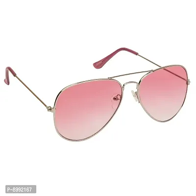 Arzonai Classic Aviator Shape Silver-Red UV Protection Sunglasses For Men  Women [MA-008-S17 ]-thumb2