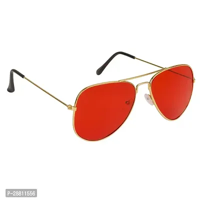 Trendy Red Aviator Sunglass For Women-thumb2