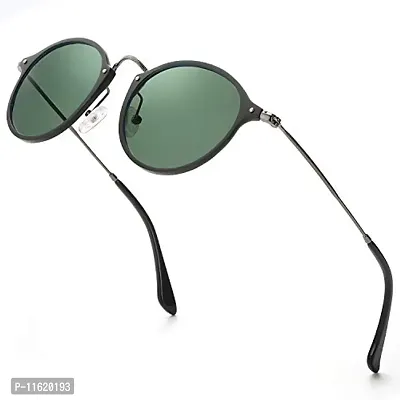 Fabulous Green Plastic UV Protected Sunglasses For Men-thumb0