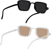 Modern Multicoloured Plastic Sunglasses Pack Of 2-thumb3