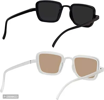 Modern Multicoloured Plastic Sunglasses Pack Of 2-thumb4