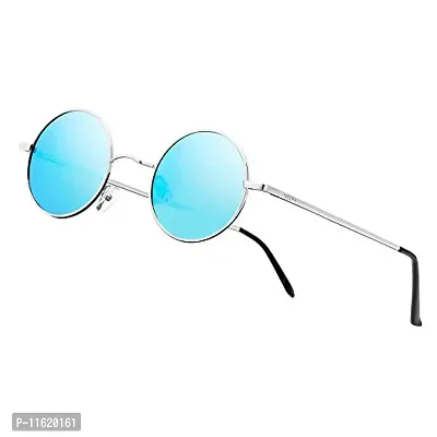 Fabulous Silver Metal UV Protected Sunglasses For Men-thumb2