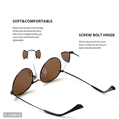 Fabulous Brown Metal UV Protected Sunglasses For Men-thumb2