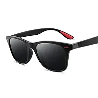 Fabulous Black Plastic UV Protected Sunglasses For Men-thumb1