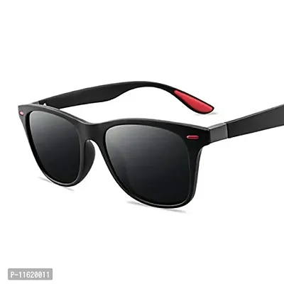 Fabulous Black Plastic UV Protected Sunglasses For Men-thumb2