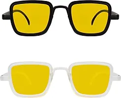 Modern Multicoloured Plastic Sunglasses Pack Of 2-thumb1