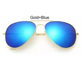 Trendy Blue Aviator Sunglass For Women-thumb3