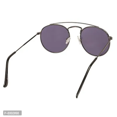 Arzonai Dempsey Round Shape Black-Grey UV Protection Sunglasses For Men  Women [MA-030-S6 ]-thumb5