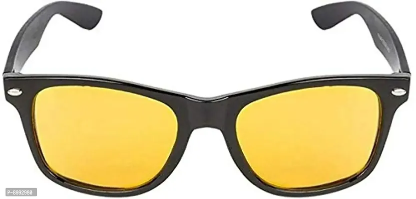 Arzonai Square Wayfarer Unisex Sunglasses Black Yellow  Blue ( Medium) Pack of 3-thumb2