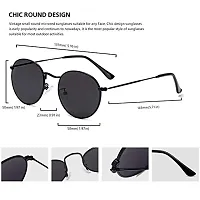 Stylish Metal Brown Oval Sunglasses For Women-thumb2