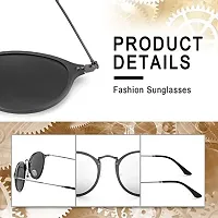 Trendy Plastic and Metal Frame Sunglasses For Women-thumb2