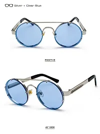 Fabulous Blue Metal UV Protected Sunglasses For Men-thumb4