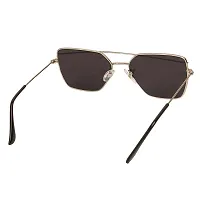 Arzonai Bennett Retro Square Shape Silver-Black UV Protection Sunglasses For Men  Women [MA-036-S2 ]-thumb4