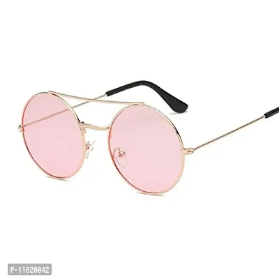 Fabulous Pink Metal UV Protected Sunglasses For Men