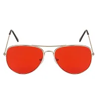 Arzonai Classics Aviator Silver-Red UV Protection Sunglasses For Men  Women |MA-095-S9|-thumb2