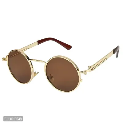 Fabulous Brown Metal UV Protected Sunglasses For Men-thumb0