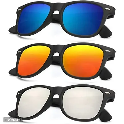 Trendy Plastic Frame Sunglasses For Women Pack Of 3